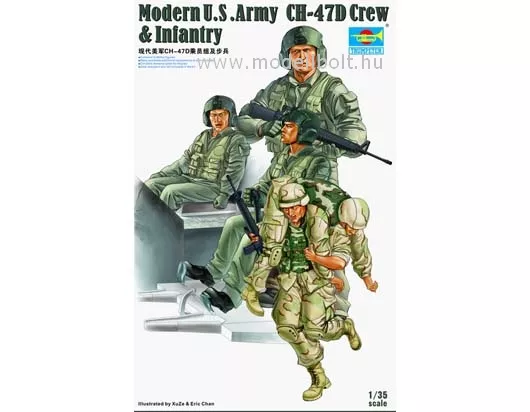 Trumpeter - Modern U.S. Army CH-47D Crew & Infantry